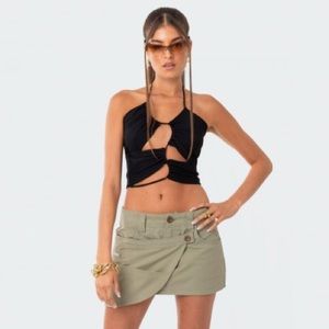 Edikted Zya Low-Rise Asymmetric Skirt